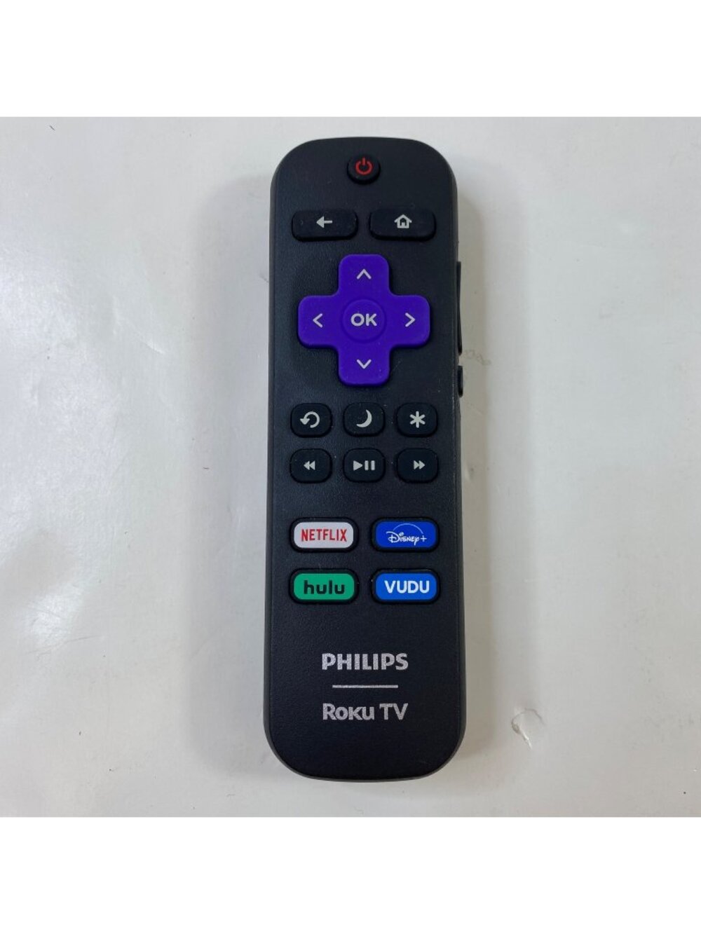 Philips Roku Tv Remote With Streaming Service Buttons AAA Batteries Not Included